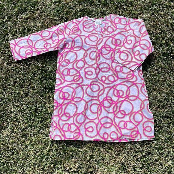 [Gretchen Scott] Bright Pattern Cover Up Dress - Size 8/10